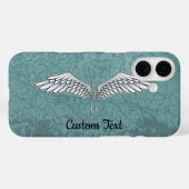 Blue-Gray Wings iPhone Case (Rückseite (Horizontal))