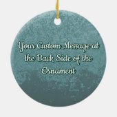 Blue-Gray Wings Keramik Ornament (Hinten)