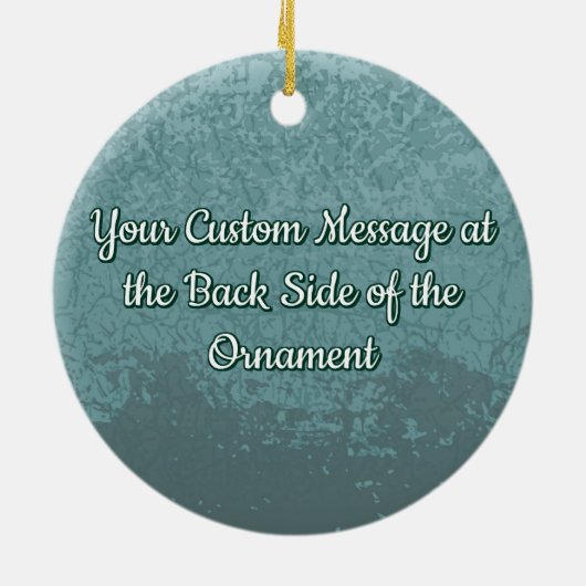 Blue-Gray Wings Keramik Ornament (Hinten)