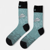 Blue-Gray Wings Socks Socken (Linkes Detail)