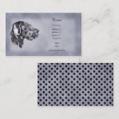 Blue Great Dance Unernic Business Card Visitenkarte (Vorne/Hinten)