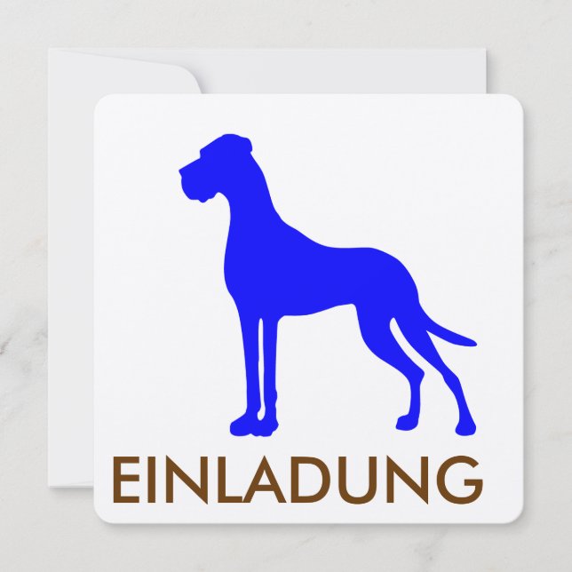 Blue Great Dane (Vorderseite)