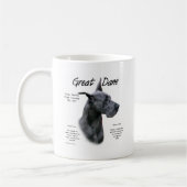 Blue Great Dane History Design Kaffeetasse (Links)