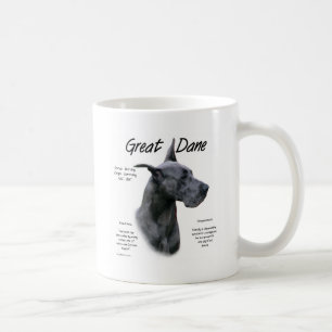 Blue Great Dane History Design Kaffeetasse
