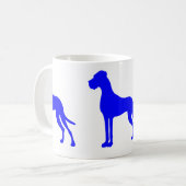 Blue Great Dane Kaffeetasse (Vorderseite Links)