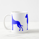 Blue Great Dane Kaffeetasse (Links)
