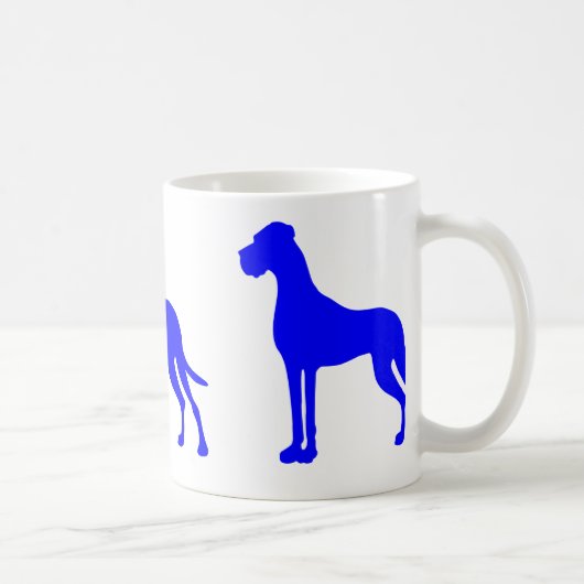 Blue Great Dane Kaffeetasse (Rechts)