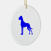 Blue Great Dane Keramikornament (Rechts)