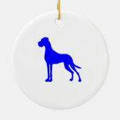 Blue Great Dane Keramikornament (Hinten)