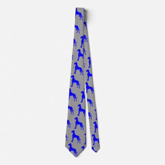 Blue Great Dane Krawatte (Vorderseite)