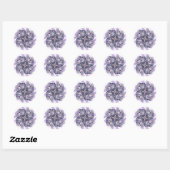 Blue Great Dane Pinwheel Stickers (Blatt)