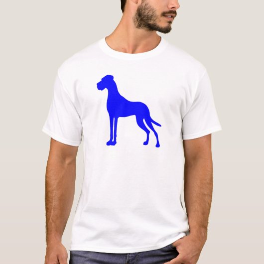 Blue Great Dane T-Shirt (Vorderseite)