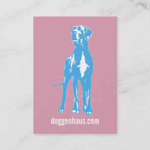Blue Great Dane Visitenkarte