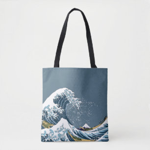Blue Great Wave off Kanagawa Moderner Pop Tasche
