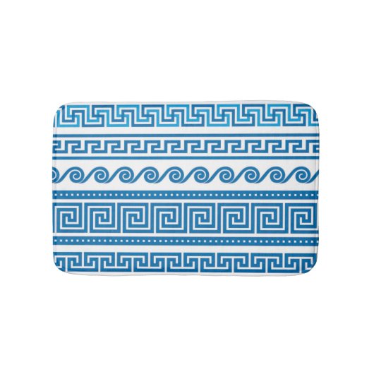 Blue Greece Key Bath Mat Badematte (Vorderseite)