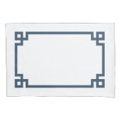 Blue Greece Key Border Standard Kissenbezug (Vorderseite-Links)