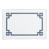 Blue Greece Key Border Standard Kissenbezug (Vorderseite-Rechts)