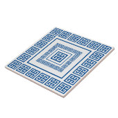 Blue Greece Meander Keramik Tile Fliese (Seite)