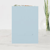 Blue Greece Wedding Passport World Map Compass Einladung (Rückseite)