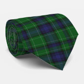 Blue & Green Abercrombie Kariert Neck Tie Krawatte (Gerollt)