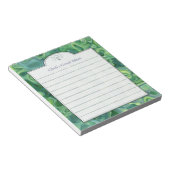 Blue Green Abstrakt Art Custom Idea List Notizblock (angewinkelt)