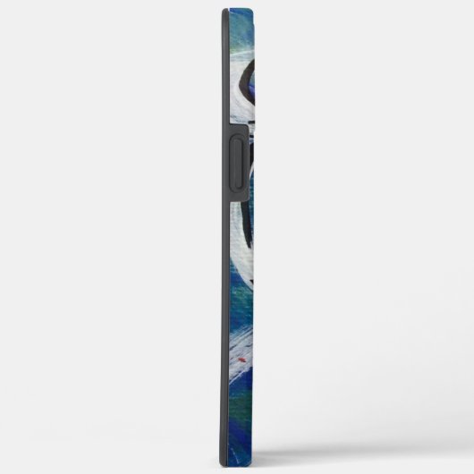 Blue Green Abstrakt Blume Phone Cases (Rückseite / Rechts)