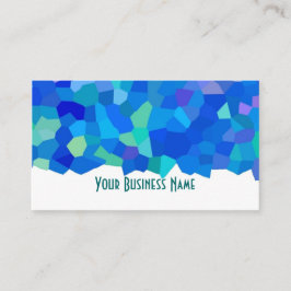 Blue, Green Abstrakt Business Card Visitenkarte