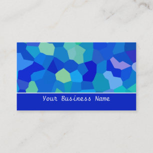 Blue, Green Abstrakt Business Card Visitenkarte