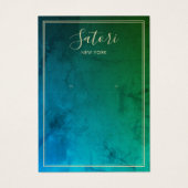 Blue Green Abstrakt Script Earring Display (Vorderseite)