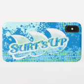 Blue Green abstrakt surf's up case (Rückseite (Horizontal))