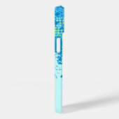 Blue Green abstrakt surf's up iPhone Case (Rückseite / Rechts)