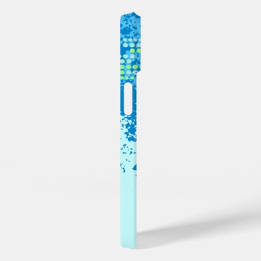 Blue Green abstrakt surf's up iPhone Case (Rückseite / Rechts)