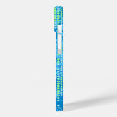 Blue Green abstrakt surf's up iPhone Case (Rückseite / Links)