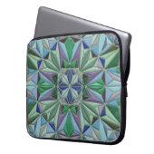blue green accents laptopschutzhülle (Vorderseite Links)