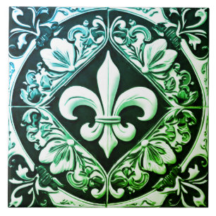 Blue Green and Black Lilie Fliese