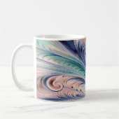  blue, green, and peach marbling kaffeetasse (Links)