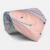  blue, green, and peach marbling krawatte (Gerollt)