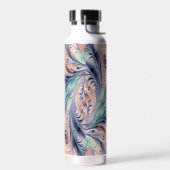  blue, green, and peach marbling trinkflasche (Links)