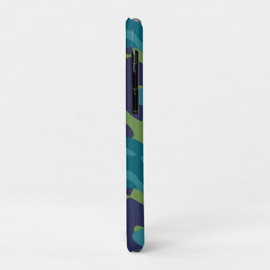 Blue Green and Teal Camo Abstract Case-Mate iPhone Hülle (Hinten/Links)