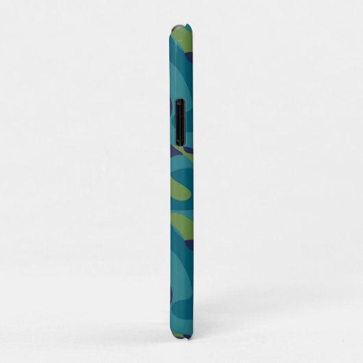 Blue Green and Teal Camo Abstract Case-Mate iPhone Hülle (Hinten/Rechts)