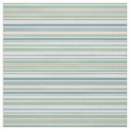 Blue Green and white stripes Stoff