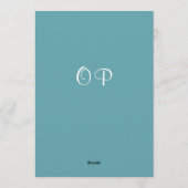 Blue Green Aqua Pine Branch Surprise 70th Birthday Einladung (Rückseite)