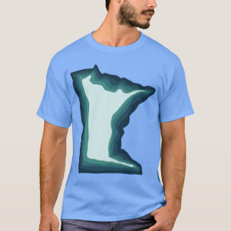 Blue Green Aquamarin Minnesota T-Shirt
