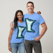 Blue Green Aquamarin Minnesota T-Shirt (Unisex)
