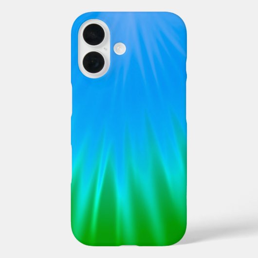 Blue & Green Aurora-Inspiriert iPhone 16 Fall Case-Mate iPhone Hülle (Rückseite)