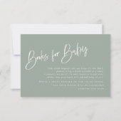 Blue/Green Baby Duschbücher für Baby Card (Vorderseite)