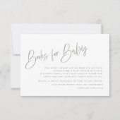 Blue/Green Baby Duschbücher für Baby Card (Vorderseite)