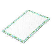 Blue Green Back to School Dot Grid BuJo Planner Notizblock (angewinkelt)