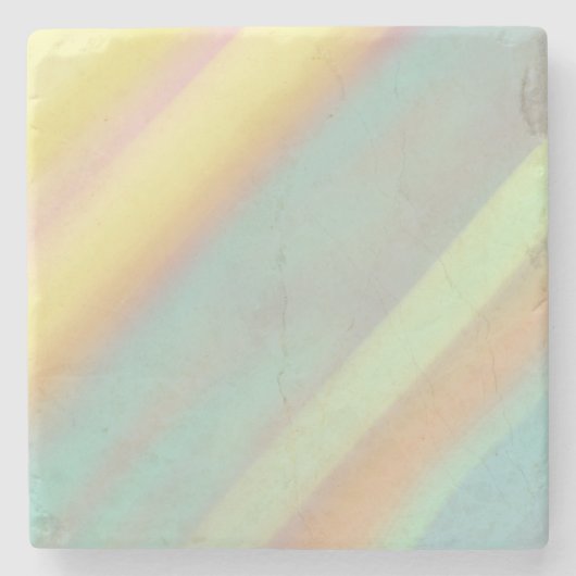 Blue Green Beach Coastal  Steinuntersetzer (Vorderseite)