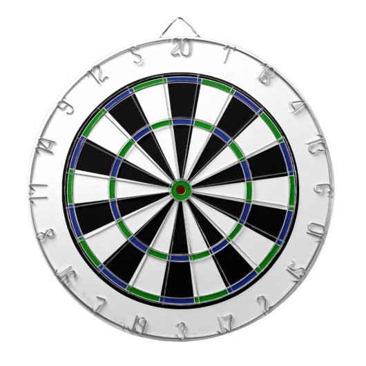 Blue Green Black Dartboard Dartscheibe (vorne)